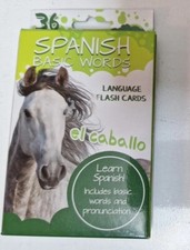Bendon 36 LANGUAGE FLASH CARDS - SPANISH BASIC WORDS
