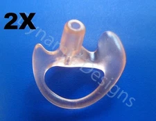 2 Ear Molds for Acoustic Tube Headsets Shoulder Speaker Mic's Medium Right Side 