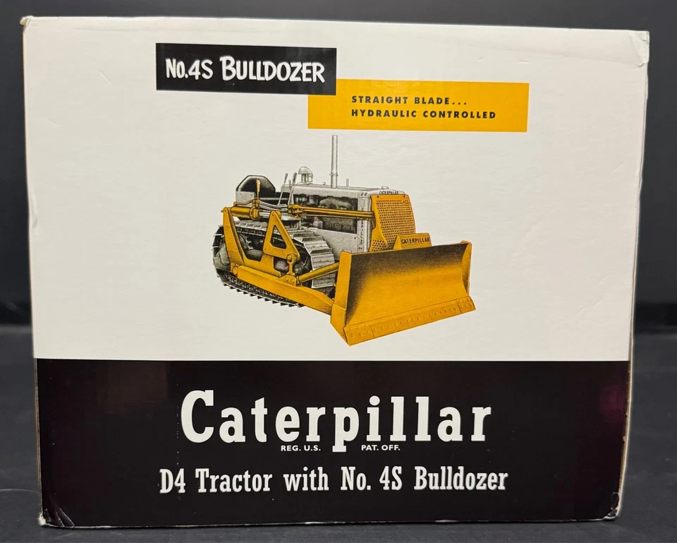 Caterpillar D4 Tractor with No 4S Bulldozer 1/16 Scale Die Cast 1953 Model Year - Image 3 of 4