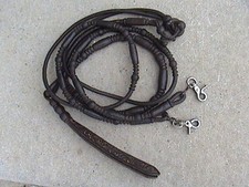 FABULOUS VINTAGE DK OIL KANGAROO WEIGHTED ROMEL ROMAL REINS BRIDLE HEADSTALL