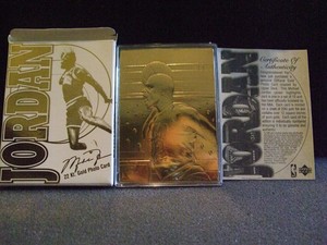 Michael Jordan 24k Gold Card Upper Deck | eBay
