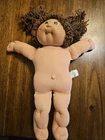 1978 1982 Vintage 15" Cabbage Patch Girl Baby Doll - BROWN Eyes~signed
