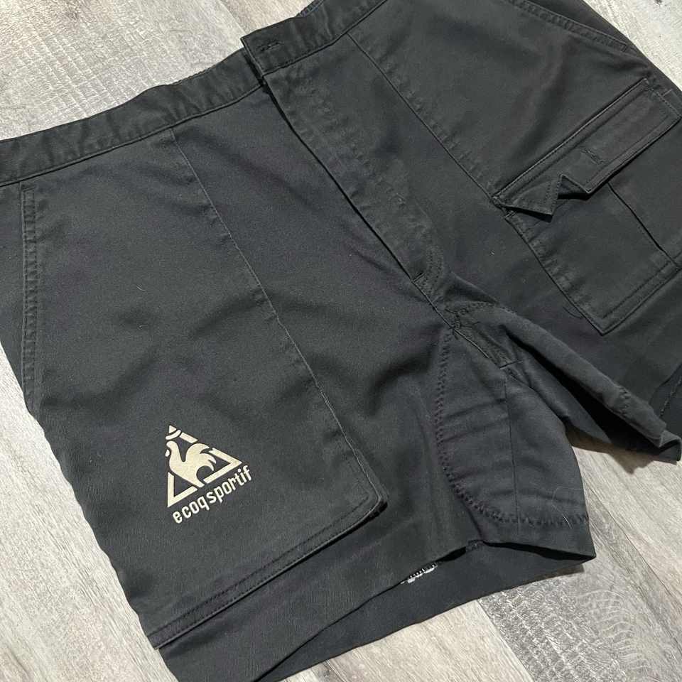 Pantalones Cortos Acolchados Negros Le Coq Sportif De Colección Años 80/90 Bicicleta MTB Talla 34 Foto 2 de 4
