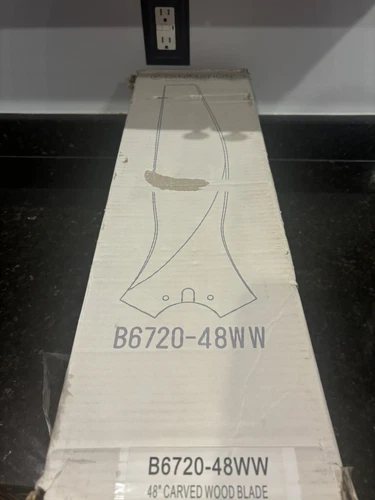 Fanimation Spitfire B6720-48WW Set of 3 White Washed Blades B6720-48 48 inch NEW - Picture 5 of 5