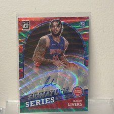 2021-22 Optic NBA Isaiah Livers Red Green Wave Rookie Auto SP Prizm Autograph RC