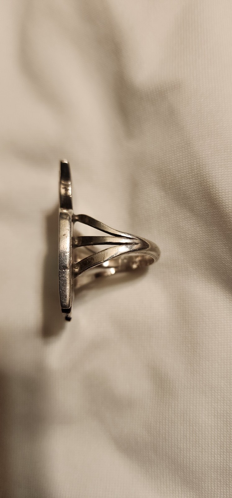 Solid .925 Silver Native Style Owl Ring Turquoise… - image 6