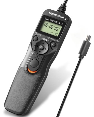 Hanpusen TR-90 Remote Switch With Digital Timer For Camera Shutter Use Open Box