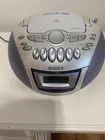 VINTAGE SONY CFD-E75 CD/RADIO/CASSETTE/CORDER PORTABLEBOOM BOX TESTED WORKING