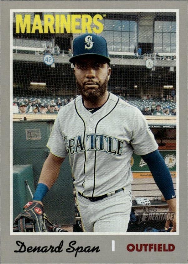2019 Topps Heritage #339 Denard Span - Mariners
