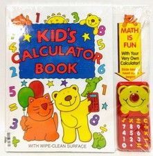 Kid's Calculator Book Wipe Clean Surface