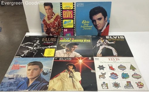 Lot of 7 Vinyl Records by Elvis Presley