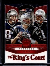 2014 Crown Royale Julian Edelman Tom Brady Rob Gronkowski King's Court Red #KC15