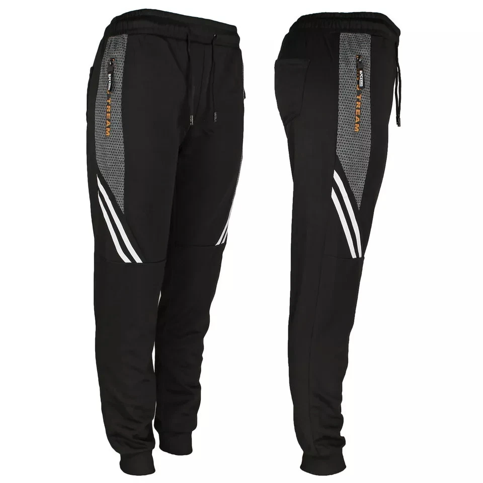 G-MAN MEN'S FASHION JOGGERS DRAW STRING SPORTS SWEAT PANTS - SIZE: MEN M - BLACK