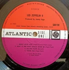 Led Zeppelin LP 2 UK Atlantic Plum Press KILLING FLOOR CRED SUPERB AUDIO & COVER