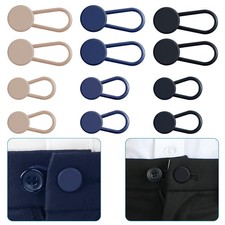 KUNTAERY 12 PCS Button Extenders for Jeans, Pants Waistband Expanders, Instant W