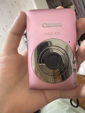 Pink Canon IXUS 105 Compact Digital Camera 12.1MP 4X Opti Zoom Pink English Menu