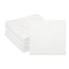 Tovaglioli da Cocktail, Confezione da 100 Bianchi 2 Strati 10" x 10" per Cena Matrimonio Festa