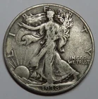 1938 Walking Liberty Half Dollar 50c Coin - Philadelphia - 90% Silver