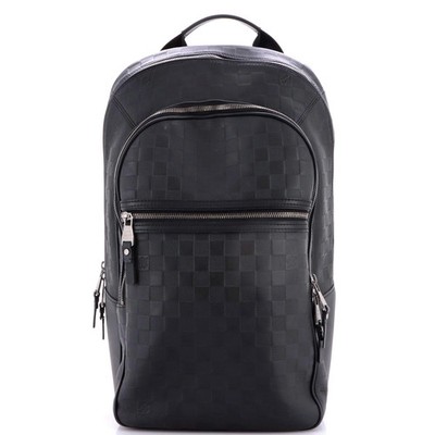 louis vuitton backpack michael damier infini Black 1092100 FASHIONPHILE Its handle and adjustable shoulder straps offer different carry options. Leather Backpack Louis Lv Michael