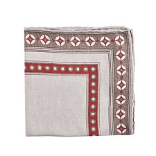 BRUNELLO CUCINELLI MEN'S TWO TONE 100 SILK POCKET SQUARE NEW MSRP 280