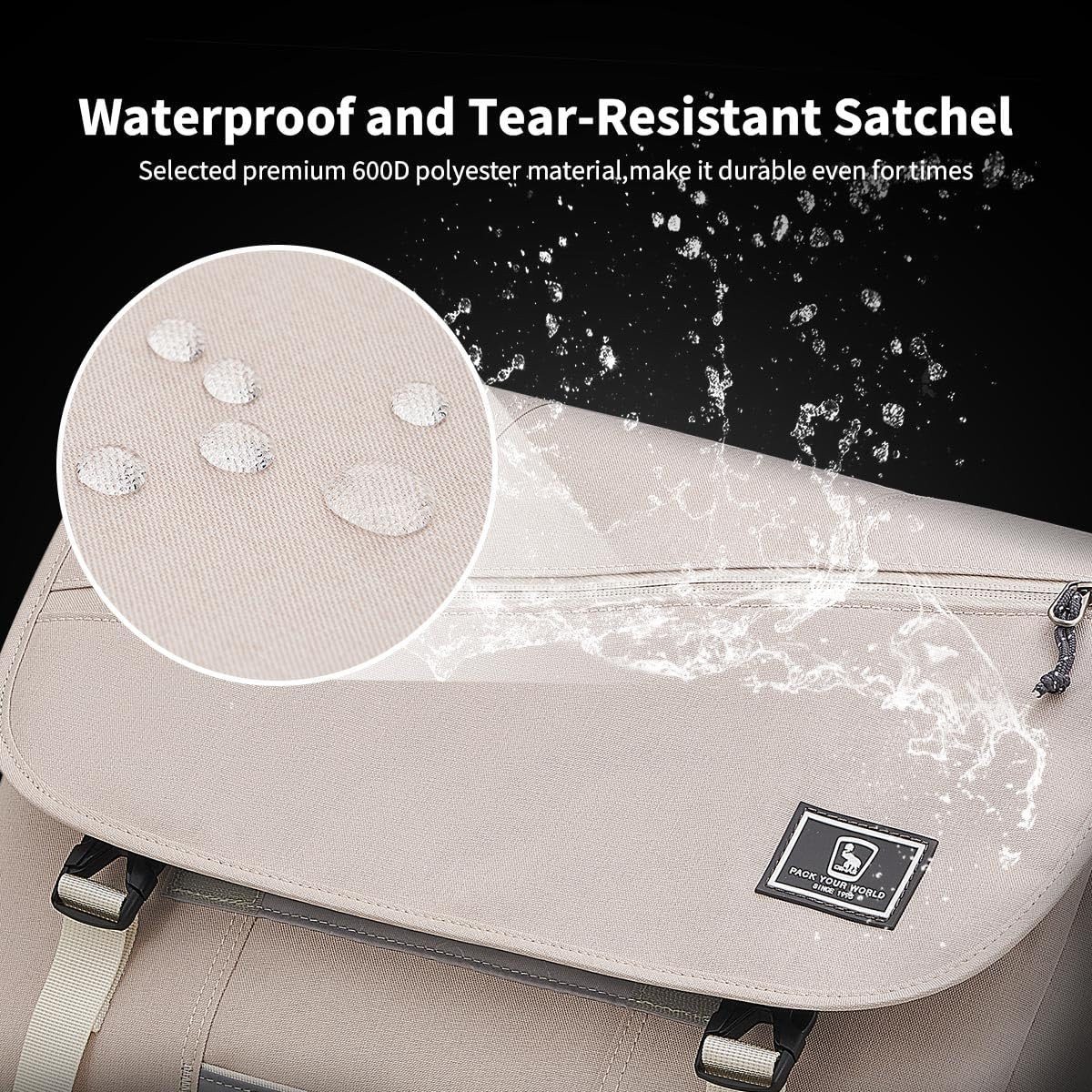 Messenger Bag for Men, 15.6 Inch Laptop Crossbody Bags Women Casual Satchel Shou