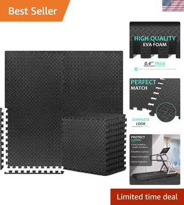 Cushioning EVA Foam Floor Tiles - 48 Sq.Ft Protective Exercise Mat