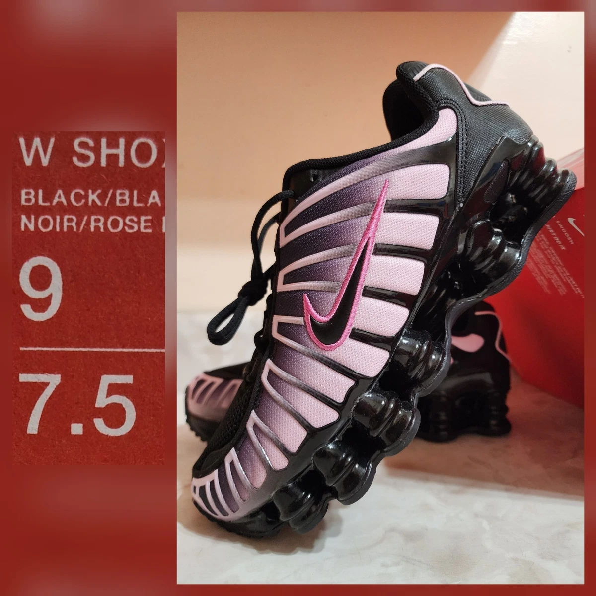 【新品未/使用】Nike Women's Shox TL Off Noir Nike Shox TL Off Noir Metallic Silver (Women's) - IB7705-001 - US