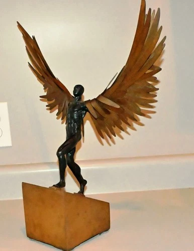 AVIAN MAN Metal Sculpture 19" Tall x 16" Wide by Global Views
