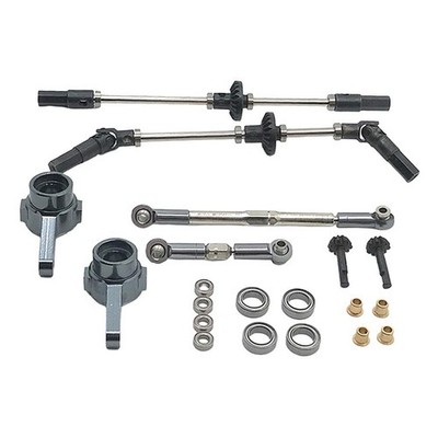 Metallbrückenachse für WPL B14 B16 C24 Henglong 1/16 6WD RC Truck Car Accs