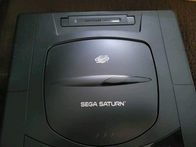 Sega Saturn MK-80000 Black Console Bundle. TESTED WORKS 