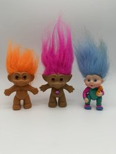 Vintage Trolls Novelty Russ Treasure Trolls Jewel Belly Applause VTG Lot of 3