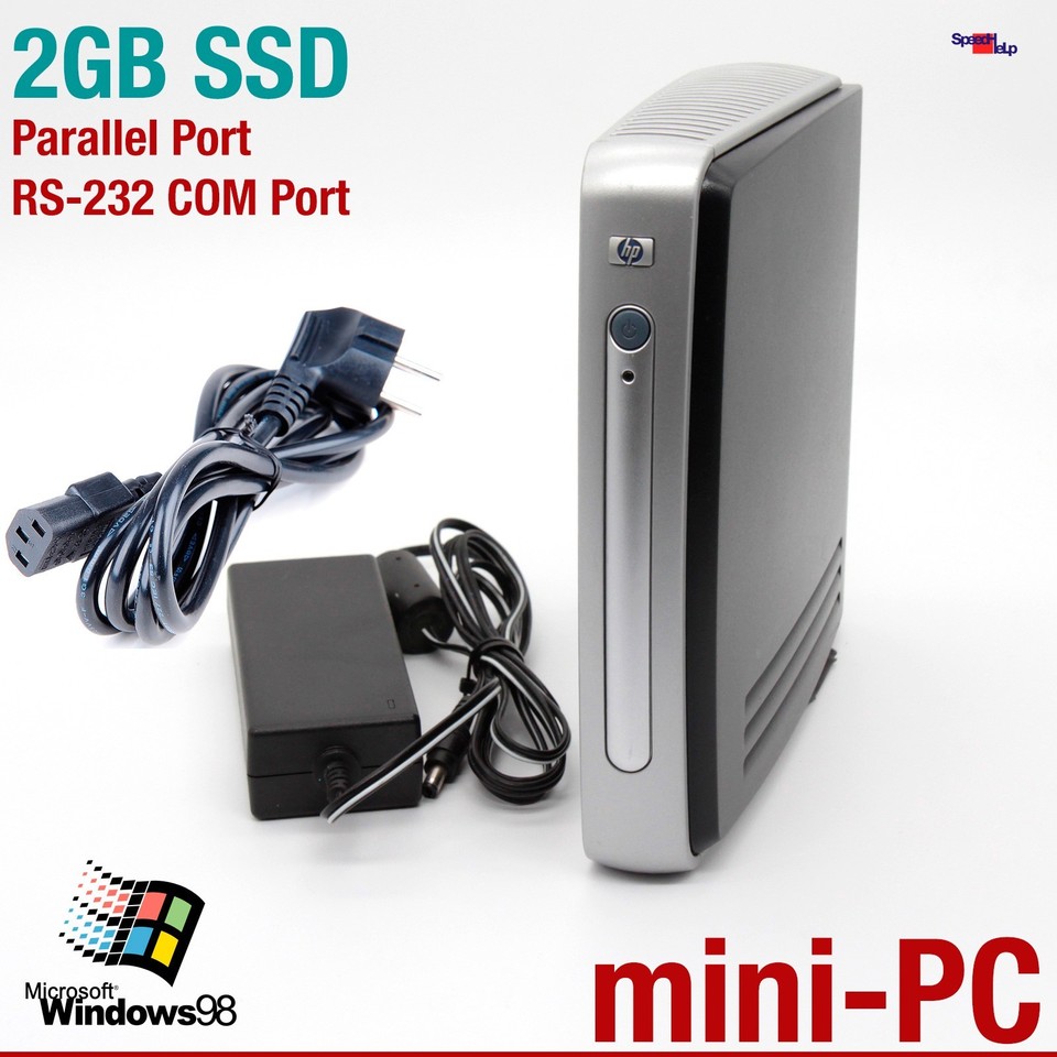 HP Mini Computer PC Per Windows 98 Se Dos Old Games 2GB SSD RS-232 ...