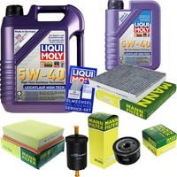 Mann Inspektionspaket 6L Liqui Moly 5W-40 FüR Renault Laguna II 1.6 16V 2.0
