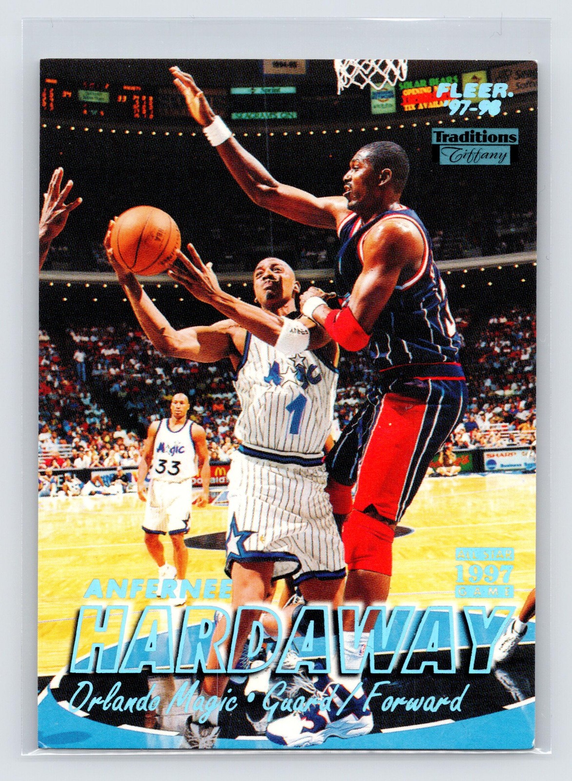 1997-98 Fleer #1 Anfernee Hardaway Traditions Tiffany