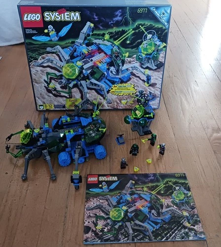 Lego 6977 Insectoids Arachnoid Star Base  CIB Lights and Sound Work