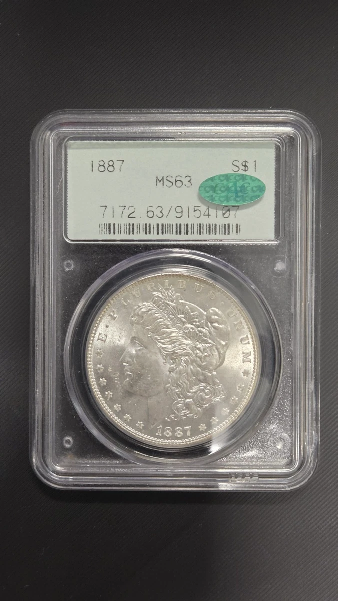 MS 63 Graded 1887 Year Morgan US Dollars (1878-1921) for sale | eBay