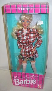 #3214 NRFB Mattel Target Stores Pretty in Plaid Special Edition Barbie Doll
