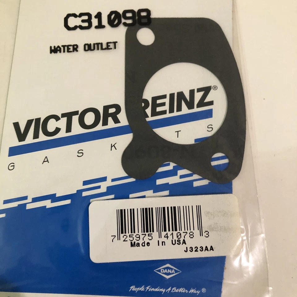 Junta de salida de agua Victor Reinz C31098 NUEVA SELLADA HECHA EN EE. UU. Foto 3 de 3