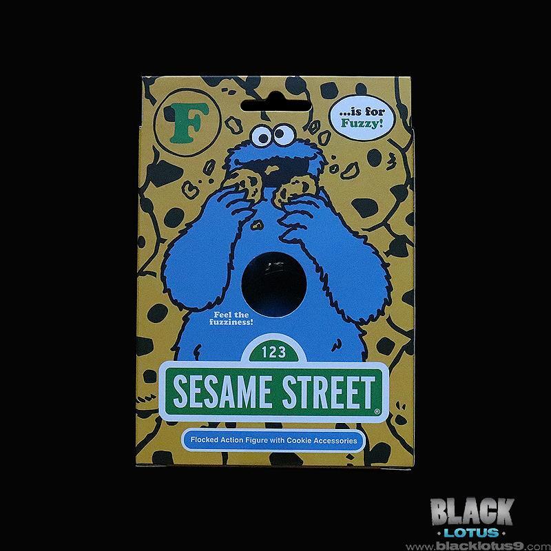 Super 7 ReAction Sesame Street Fuzzy Cookie Monster Flocked