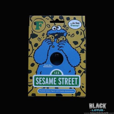 Super 7 ReAction Sesame Street Fuzzy Cookie Monster Flocked