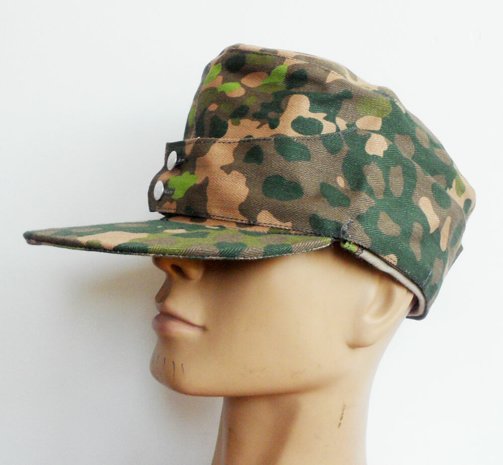 WW2 German Army M43 Dot 44 Camo Field Cap Hat Cotton Size US 7-1/2