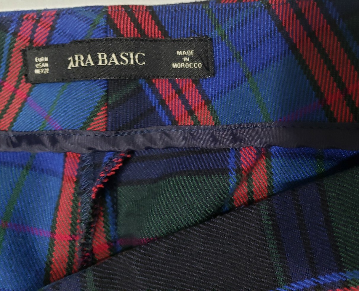 Zara Basic Black Multicolored Pants Zip Pockets W… - image 4