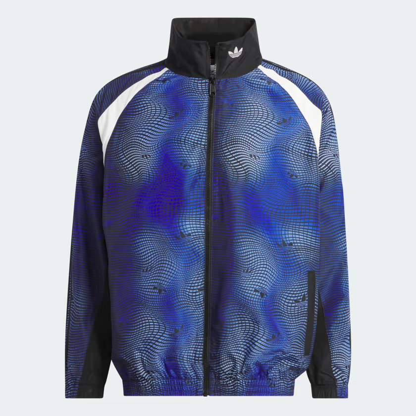 Adidas IL2334 MV Allover Print Track Zip Jacket Blue ( XL Adidas IL2334 MV Allover Print Track Zip Jacket Blue ( XL