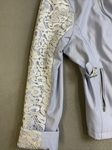 Pamela McCoy Women’s XL Blue Jacket Full Zip Up Mid Section Buckle Zip Pockets - Picture 5 of 20