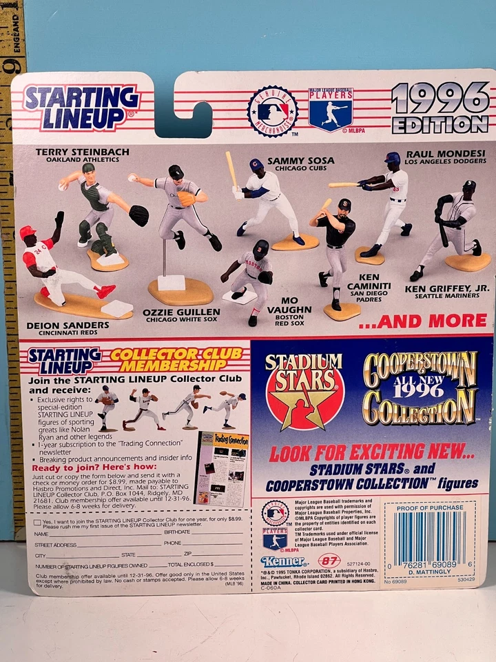 1996 Starting Lineup Extended Series Baseball Action Figure: DON MATTINGLY🔥 - Image 3 of 4