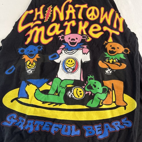 Grateful Dead Bears Herren T-Shirt Chinatown Market Large L Cutoff Band - Bild 3 von 14