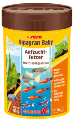 sera Vipagran Baby 100 ml Aufzuchtfutter Mikro Softgranulat Babyfische