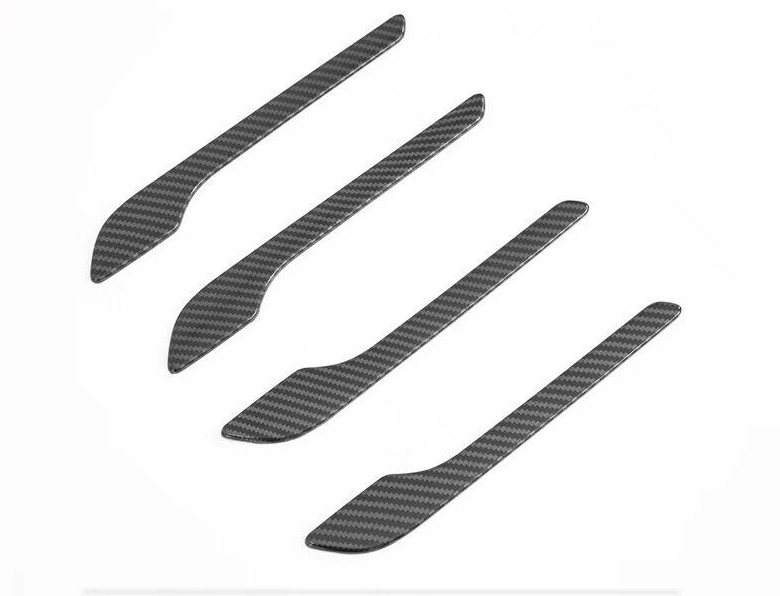 Carbon Fiber Door Handle Cover AntiScratch Car Accessories For Tesla