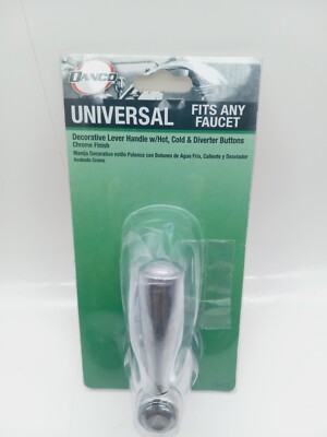 Danco 10423 Universal Faucet Lever Handle w/Hot/Cold/Diverter button Chrome 