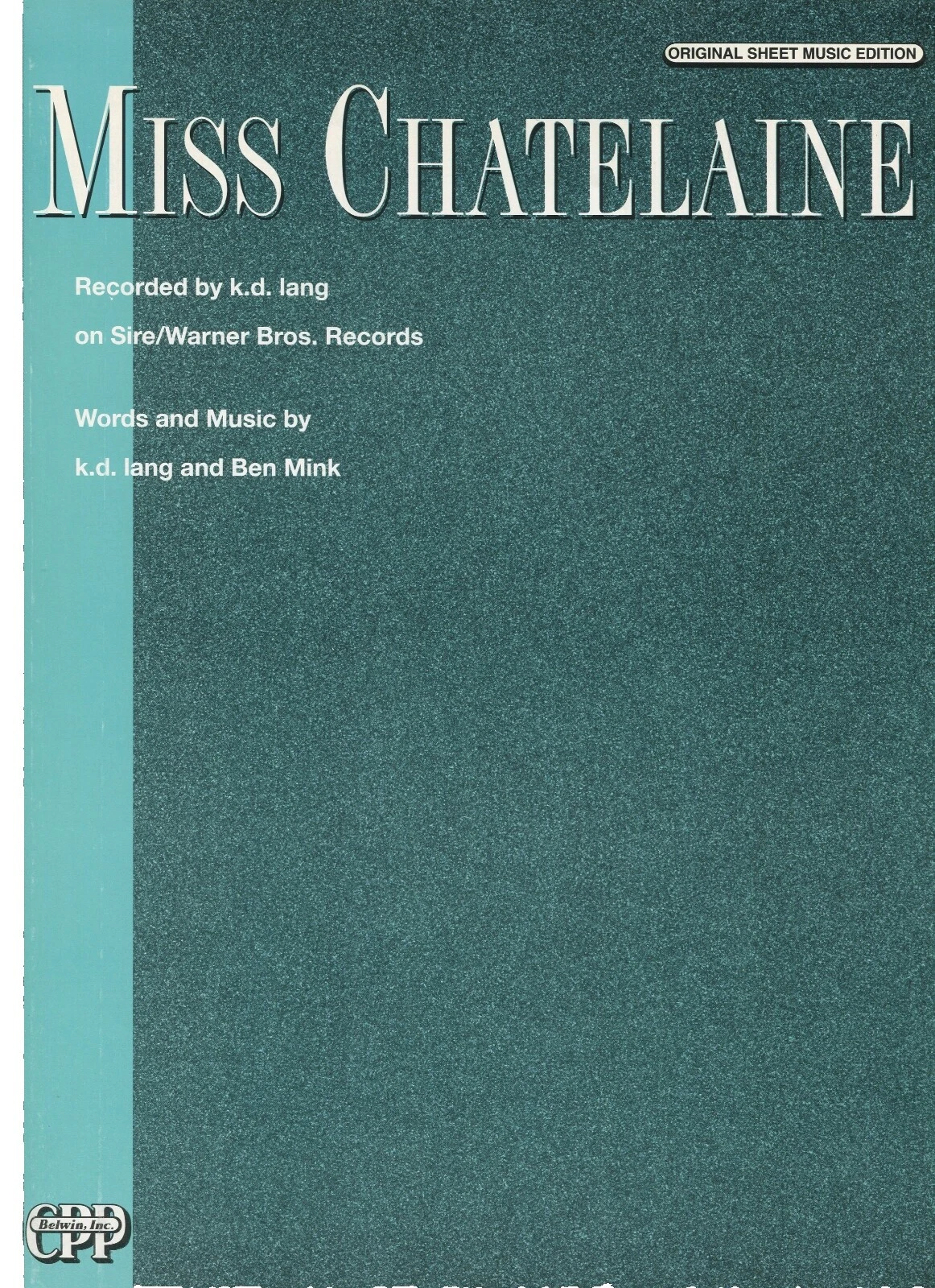 Contemporary Sheet Music